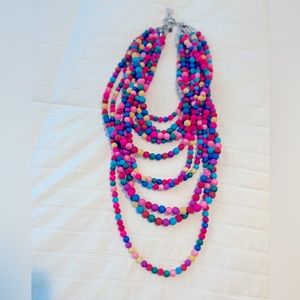 Sassy Jones vintage lava bead Makemba necklace